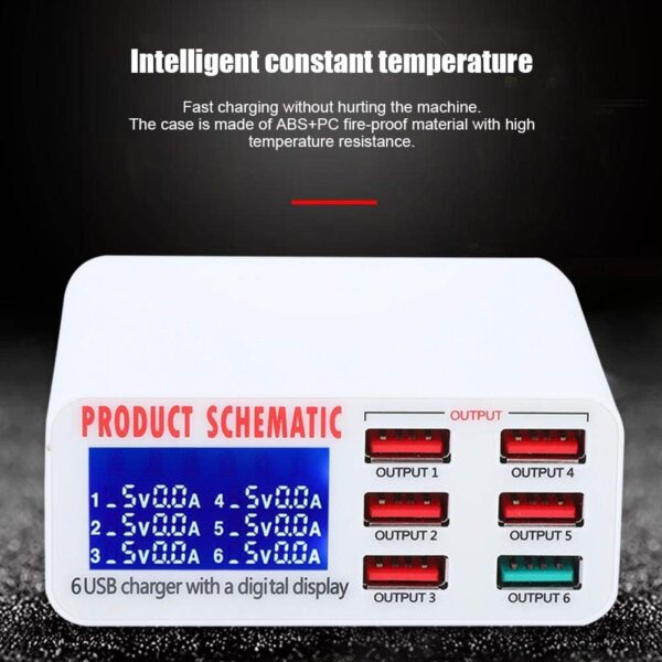 SUNSHINE SS-304Q 6 PORT INTELLIGENT USB FAST CHARGER - Image 5