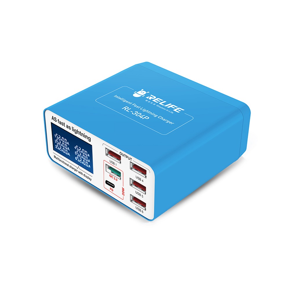 RELIFE RL - 304P SUPER FAST 6 PORT USB CHARGER - Image 5