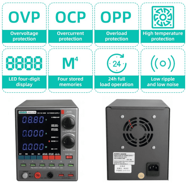 SUGON 3005PM DIGITAL REGULATED DC POWER SUPPLY - Image 4