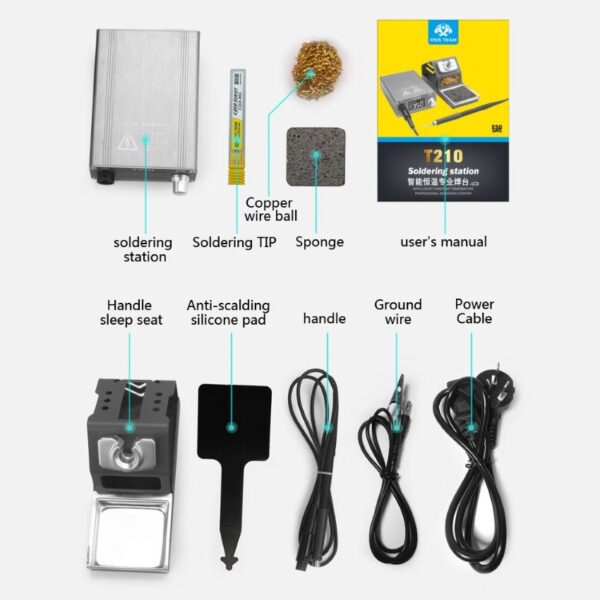 OSS TEAM T210 DIGITAL SUPER FAST SOLDRING STATION - Image 10